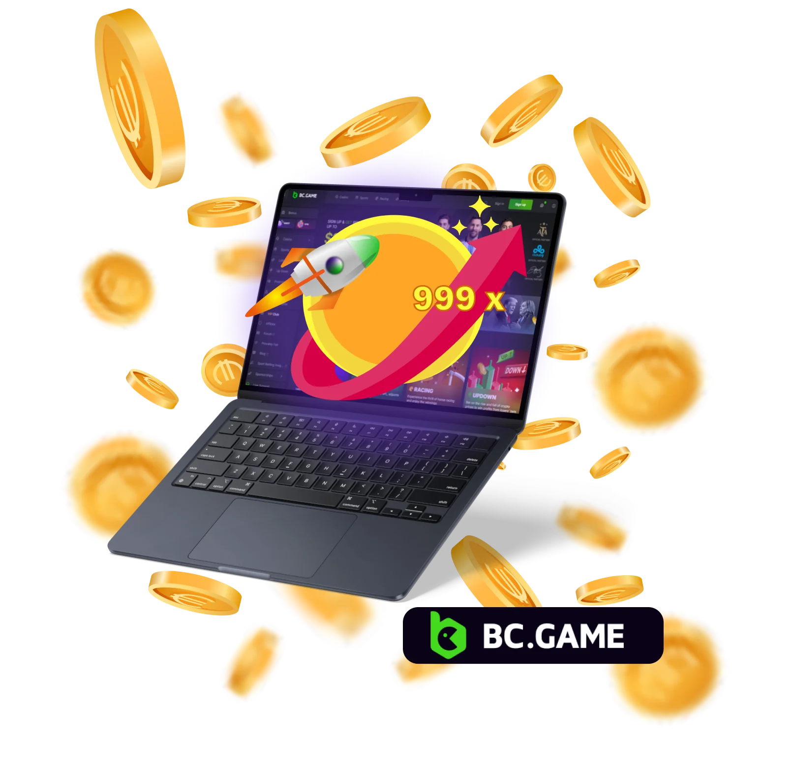 Crash game at BC Game online casino